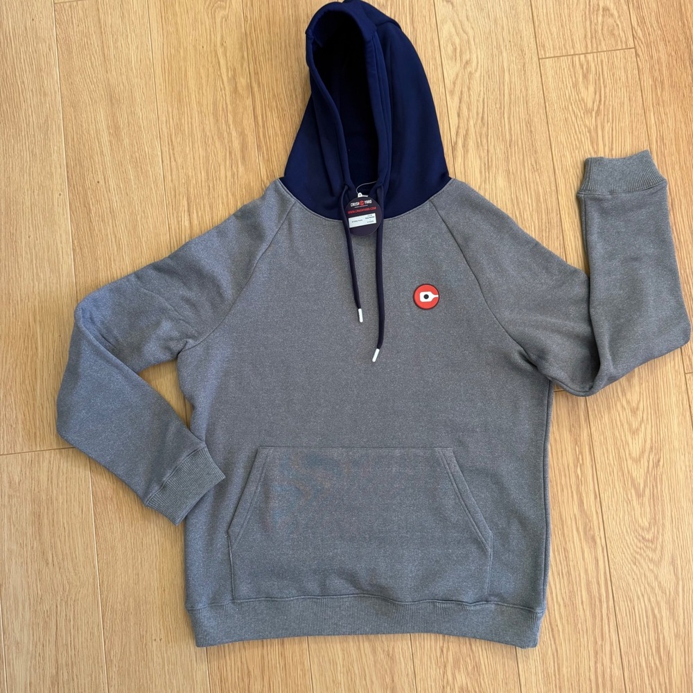 NEW Crush Yard Hoodie Mens Large Grey Pickleball Sweatshirt Charleston Orlando